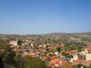 General view of Lofou, Cyprus
