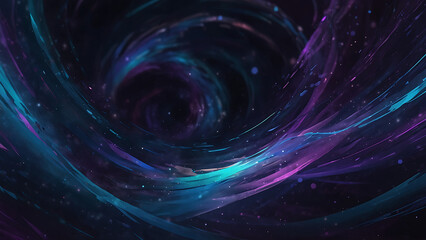 Obraz premium abstract futuristic digital art background. hyperspace concept. swirling vortex design