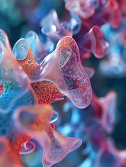 An alien organism, photographed through a microscope.