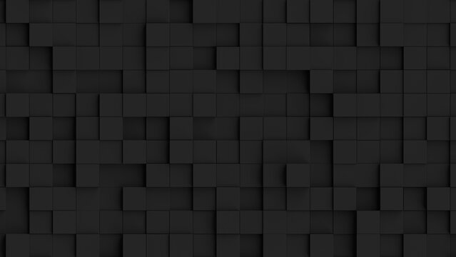 black cubes abstract geometric background