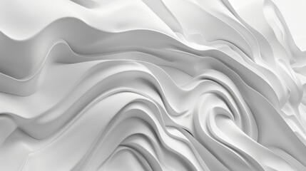 White minimalist flowing background AIG51A.