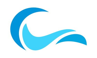 water wave logo vector