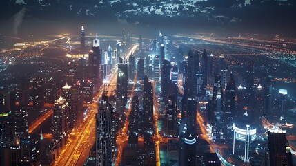 Explore the dynamic energy of Earth's cities as they come alive at night, each one a testament to...