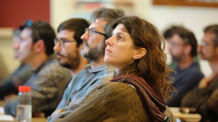 A group of members attending a special workshop or seminar