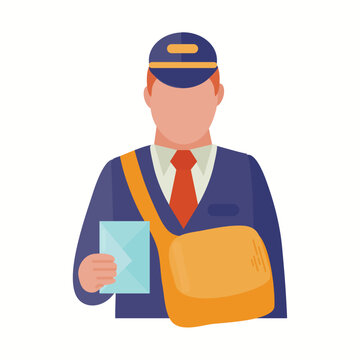 recommend clip art: Postman icon clipart isolated vector illustration