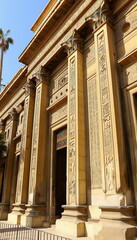 Obraz premium Egyptian Museum Cairo Egypt Afternoon Under the br_009