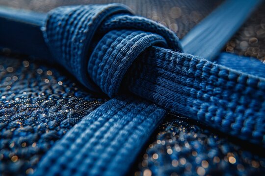 Intense judo battles reflected on scuffed mat, symbolizing dedication in summer olympic competition