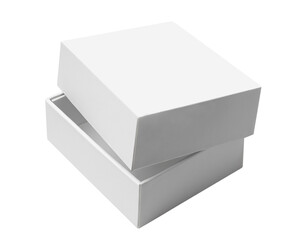 White carton box, cut out