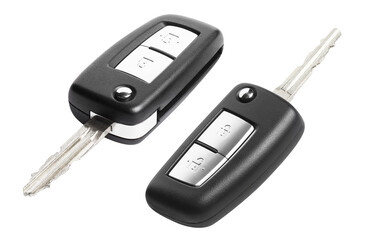 Set of car keys, cut out