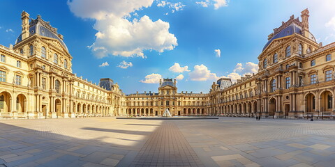 Louvre Paris France During the day Under the brigh_003