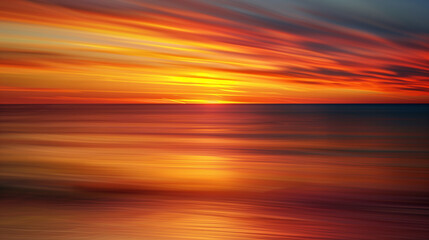 Ocean Sunset - Vivid Colors