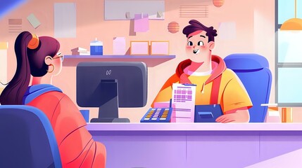 Thorough Billing Clerk Handling Customer Inquiries and Payments