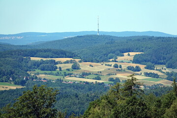 Blick von der Geishoehe im Spessart