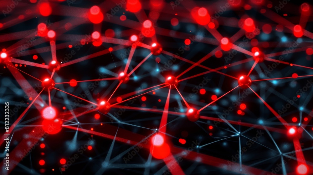 Poster dynamic motion graphics illustrating quantum error correction techniques for enhanced understanding