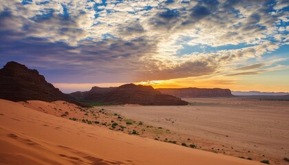 amazing nature landscape of desert