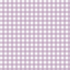 Gingham pattern seamless Plaid repeat in peach and white. Design for print, tartan, gift wrap, textiles, checkered background for tablecloth
