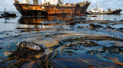 the economic ramifications of a major oil spill on fishing industries and tourism along affected coastlines