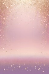 Obraz premium A dreamy vertical background with a pastel gradient from lilac to pale pink, accented with shimmering gold glitter particles