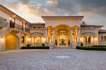 Elegant Home With Circular Driveway