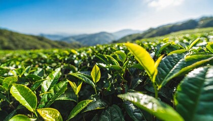 abstract background tea plantations illustration