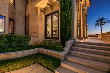 Grand House With Numerous Windows and Stairs