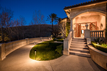 House Aglow With Numerous Lights