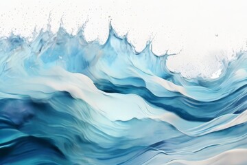 Water snow wavy abstract isolated backgroud