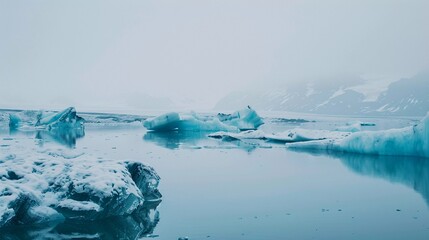 Vanishing Ice: Melting Glacier Sounds the Alarm on Climate Change