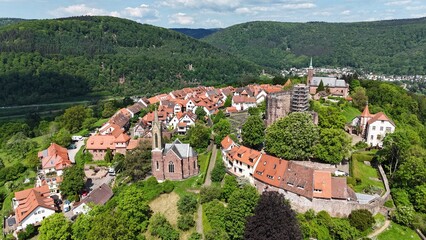 Luftaufnahme von Dilsberg