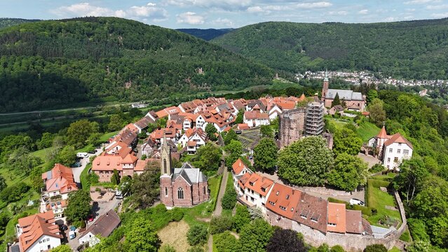 Luftaufnahme von Dilsberg