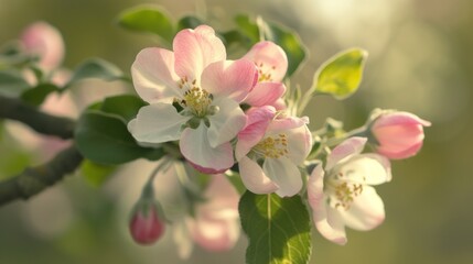 Obraz premium Amazing apple blossom stock photo