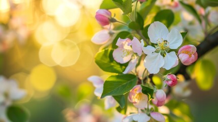 Amazing apple blossom  stock photo