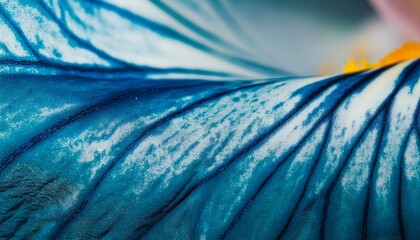 beautiful blue iris flower close up macro shot shallow dof - Powered by Adobe