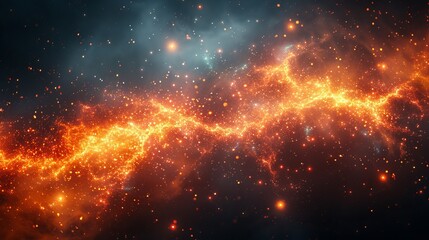 Glowing Blur Background with Nebula and Star Lights. All around the world. Universe. Infinity Space with Nebula and Star Light. Cosmos.