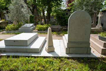 vue du cimetière du Père-Lachaise à Paris en France