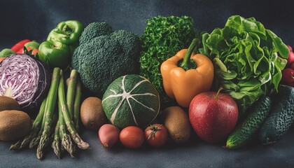 fresh healthy food clean eating selection fruit vegetable