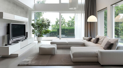 Fototapeta premium Modern living room interior 