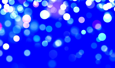 Blue bokeh background banner for Party, greetings, poster, ad, events, and various design works