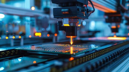 Show a photolithography scanner in action