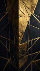 Golden abstract vertical wallpaper