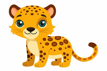 jaguar cartoon vector illustration