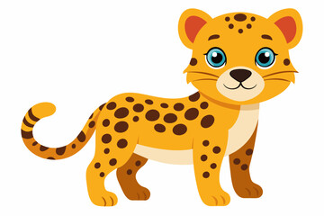 jaguar cartoon vector illustration