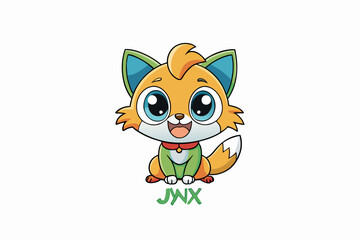 jynx animal cartoon vector illustration
