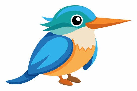 recommend clip art: kingfisher bird cartoon vector illustration