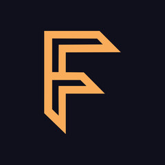 F Letter Unique Logo Design