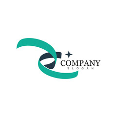 Company logo design simple concept Premium Vector