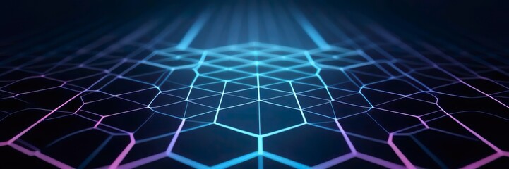 Fototapeta premium Create a detailed description of the hex background concept within the context of networking, focusing on its relevance, applications, and implications