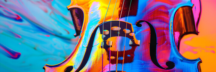 Cello in Bright Neon Colors