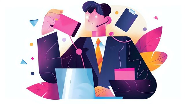 Client Relationship Manager's professional environment in accounting & finance industry with dedication and essential tools