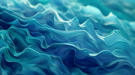 Close Up View of Wavy Blue Surface